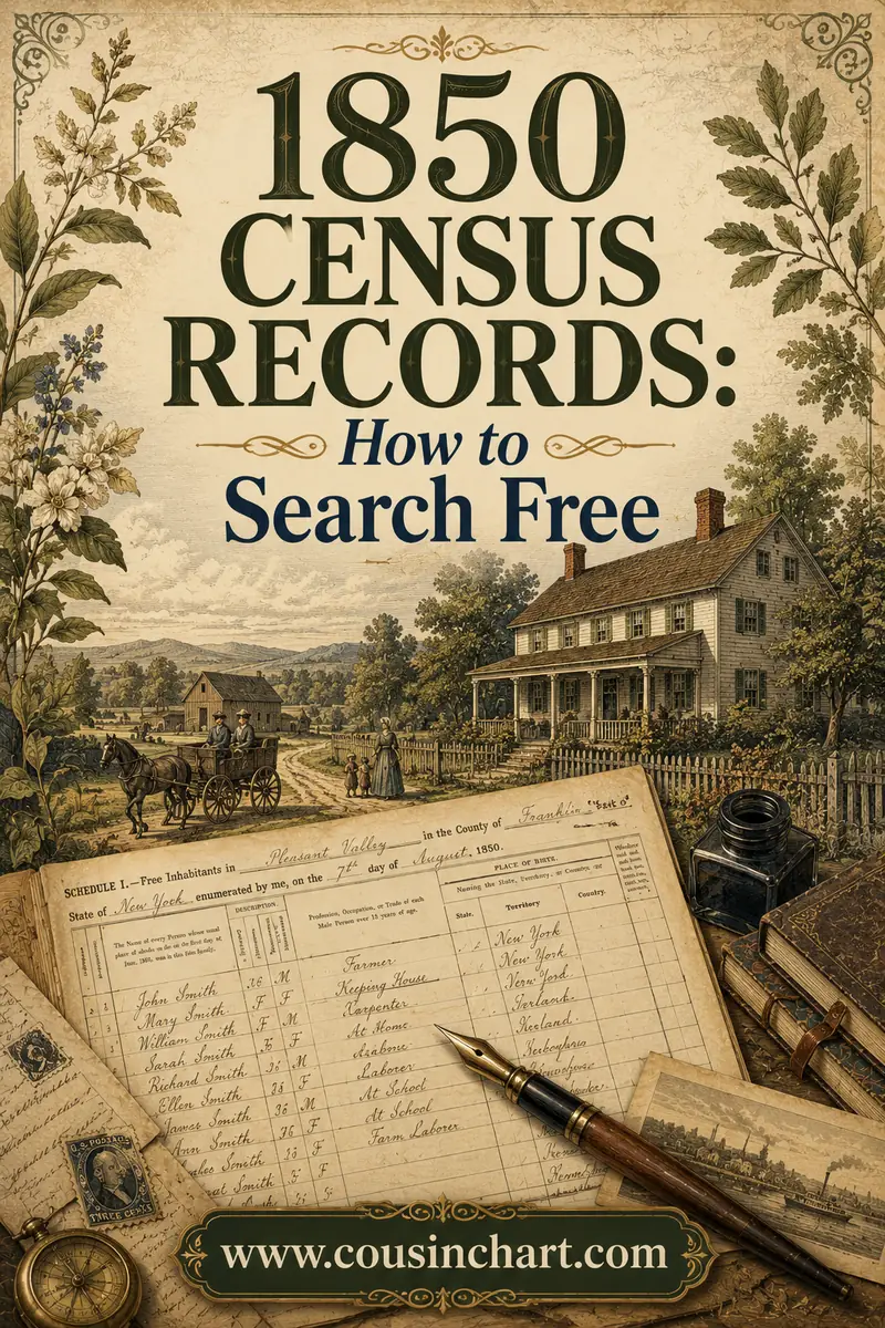 1850 Census Records: How to Search Free