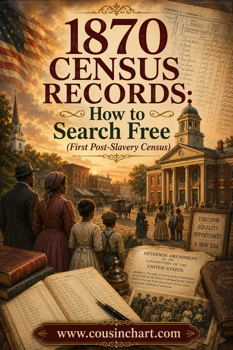 1870 Census Records: How to Search Free (First Post-Slavery Census)