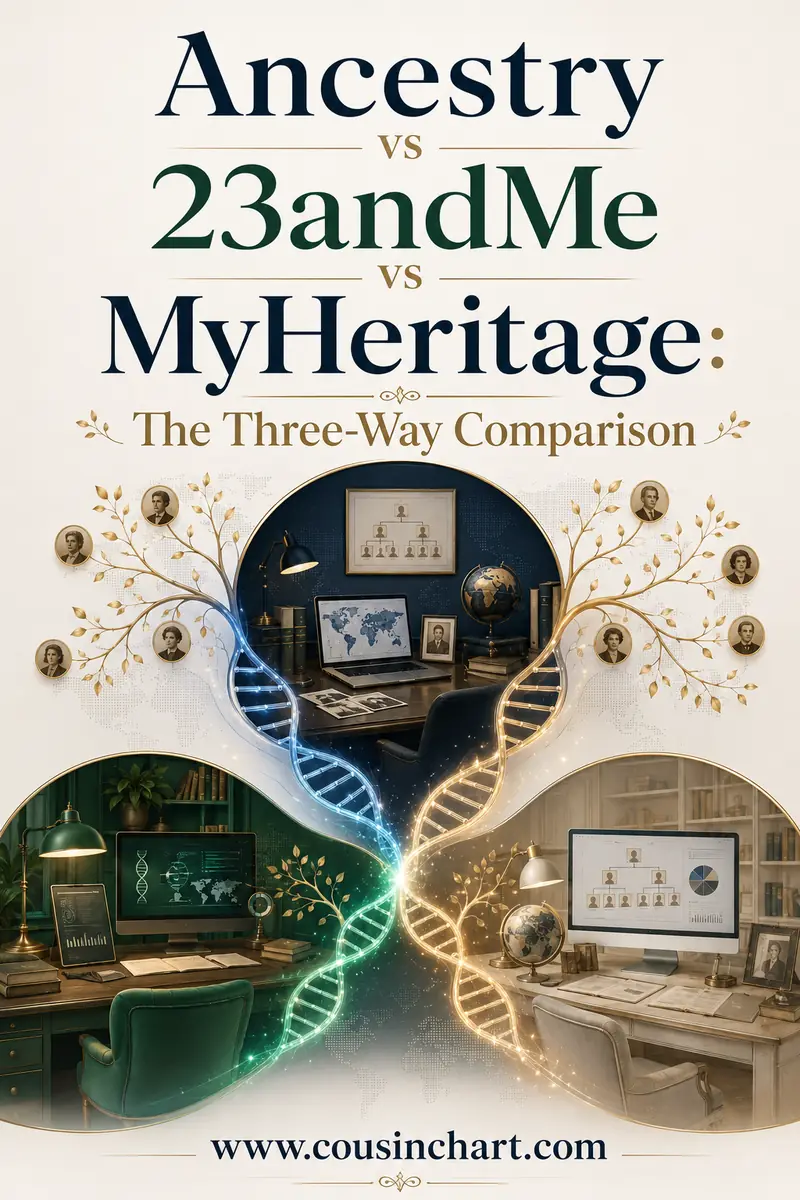 Ancestry vs 23andMe vs MyHeritage: The Three-Way Comparison