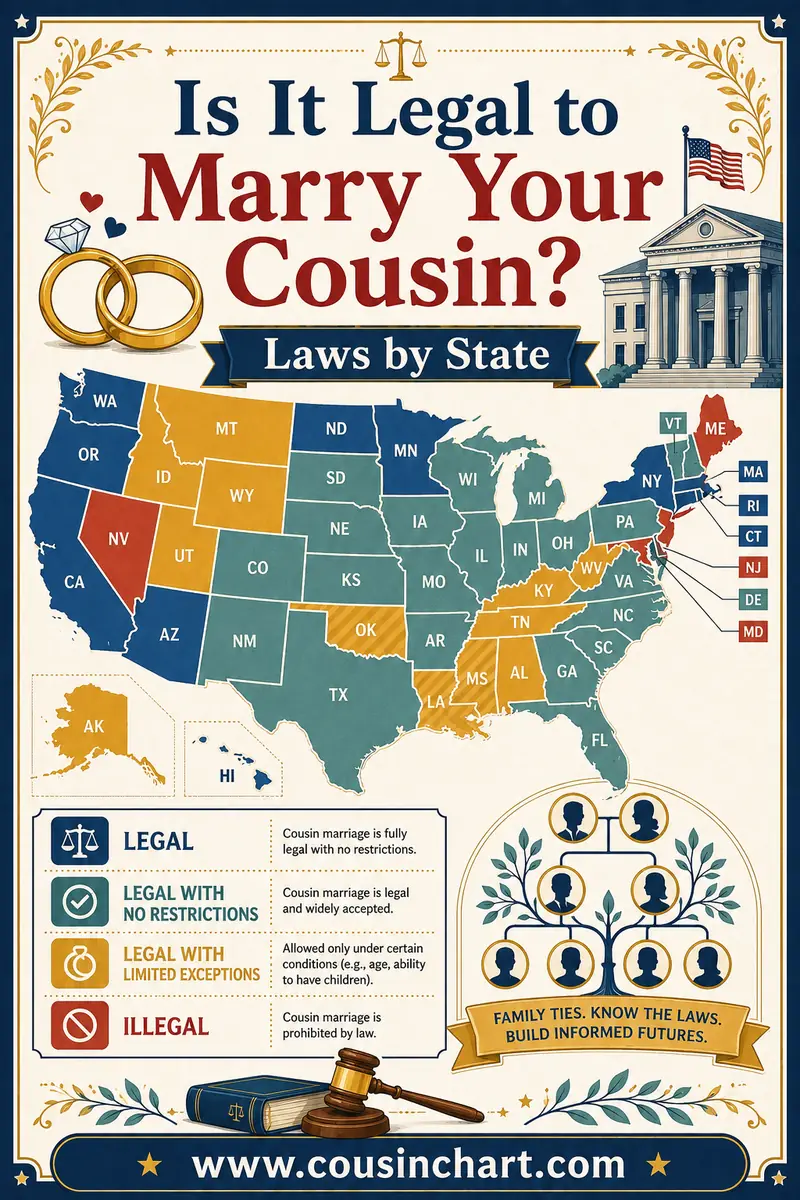 Is It Legal to Marry Your Cousin? Laws by State