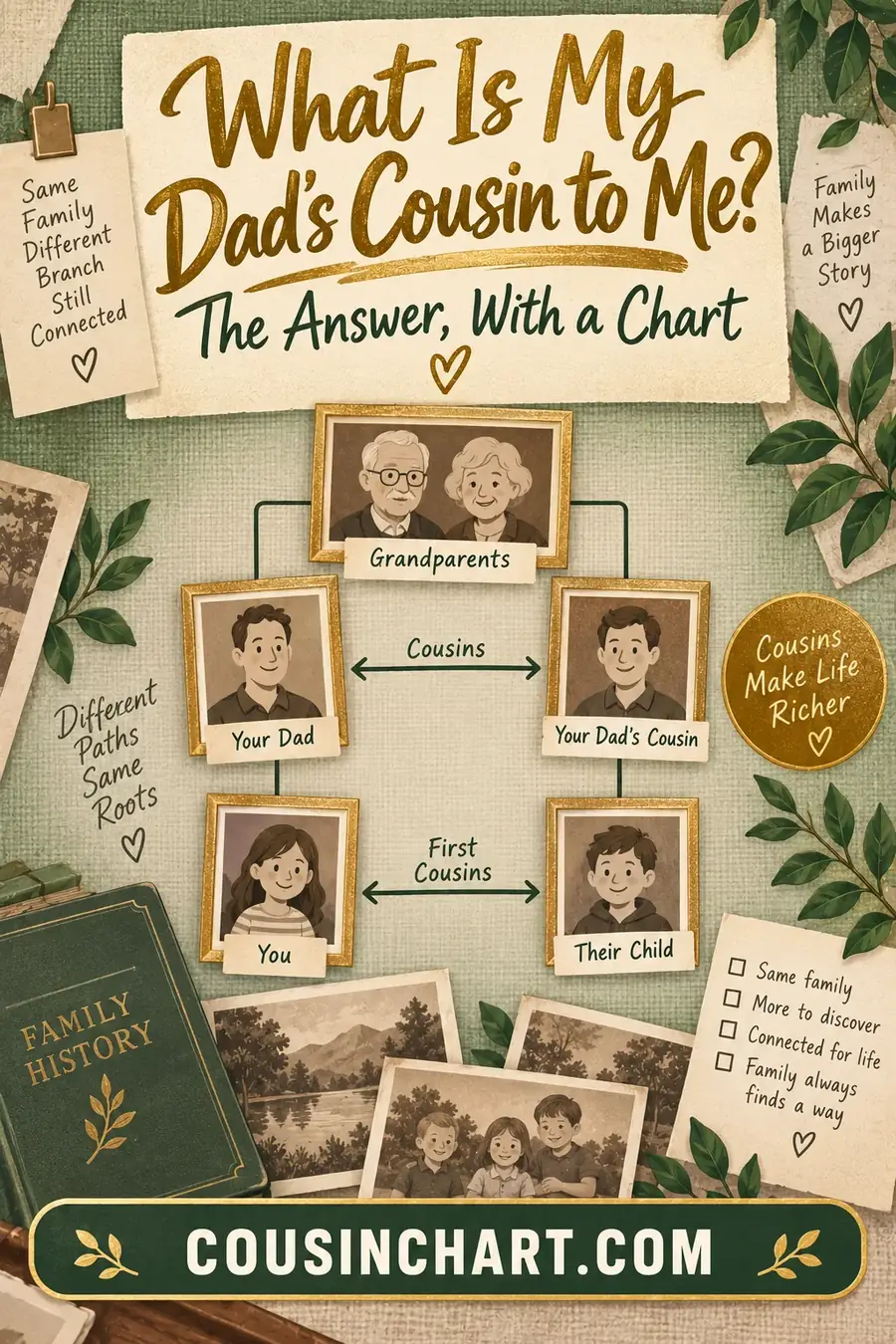 What Is My Dad's Cousin to Me? The Answer, With a Chart