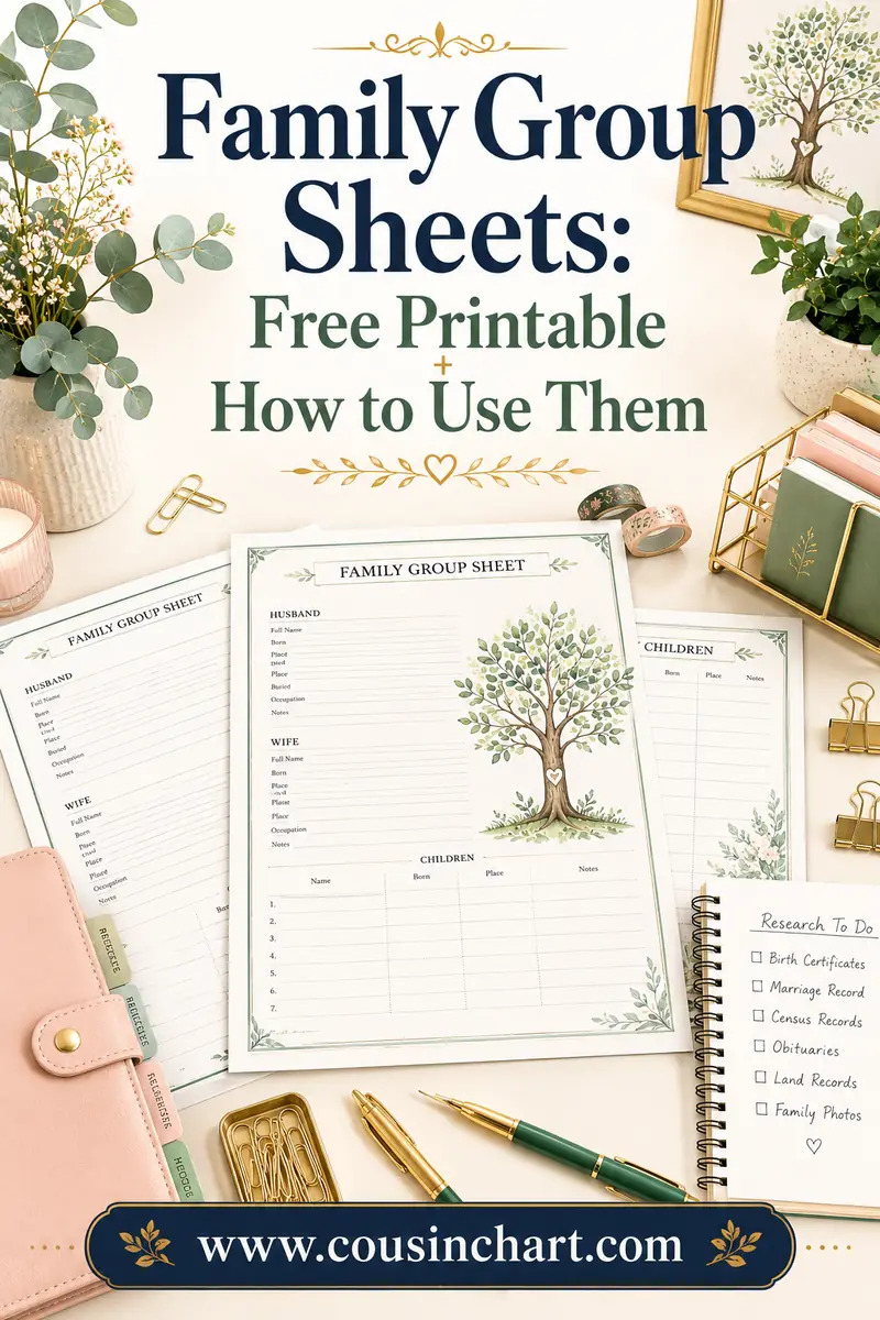 Family Group Sheets: Free Printable + How to Use Them