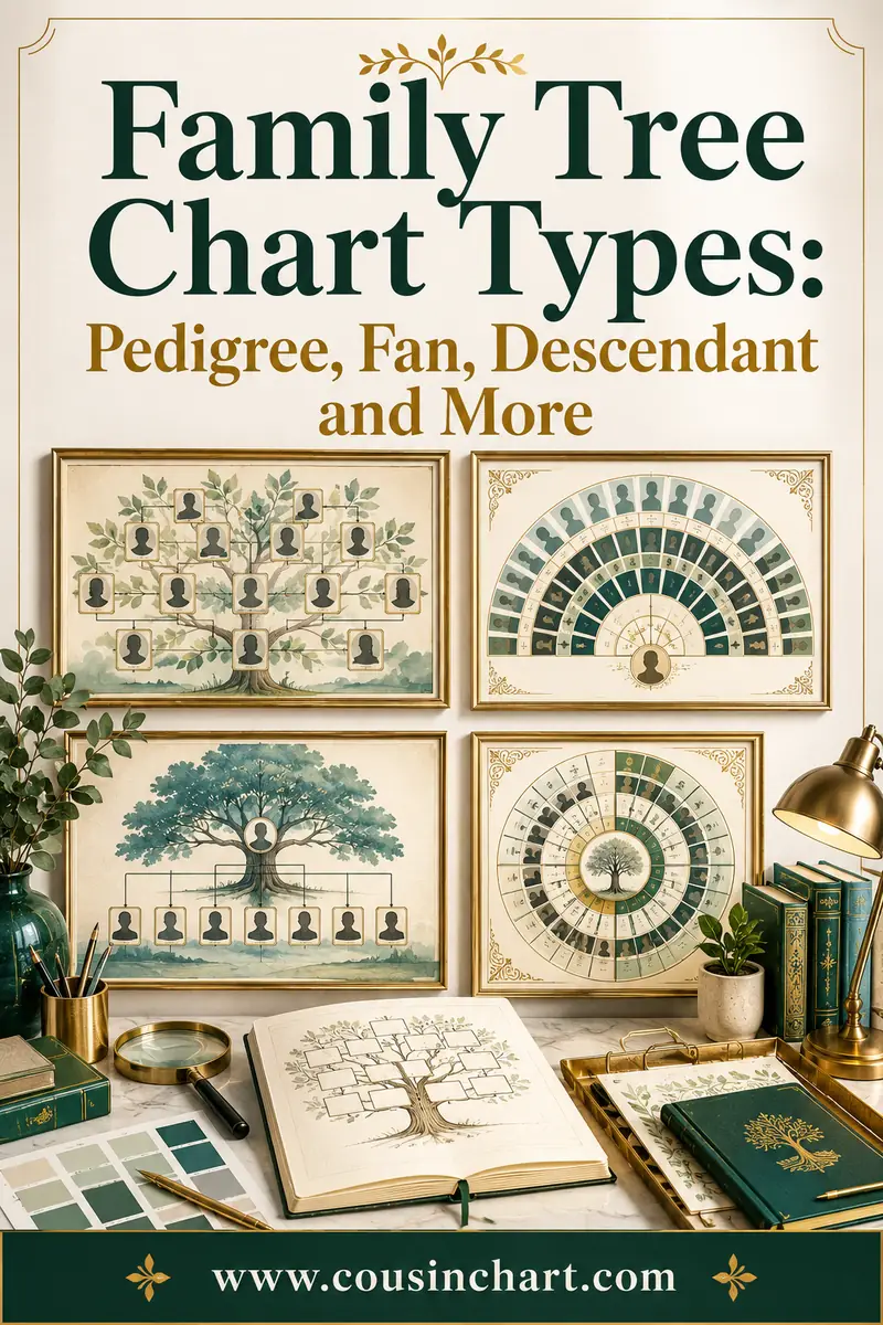 Family Tree Chart Types: Pedigree, Fan, Descendant and More