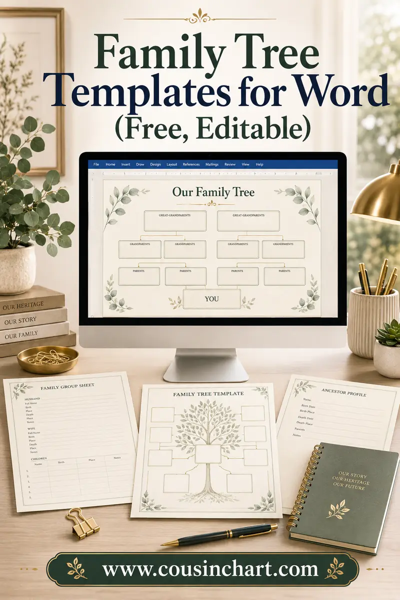 Family Tree Templates for Word (Free, Editable)