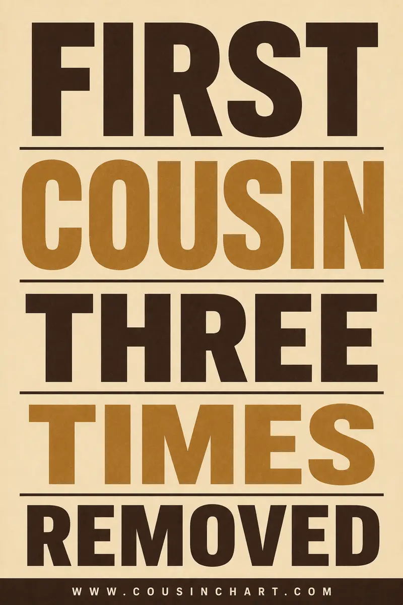 First Cousin Three Times Removed