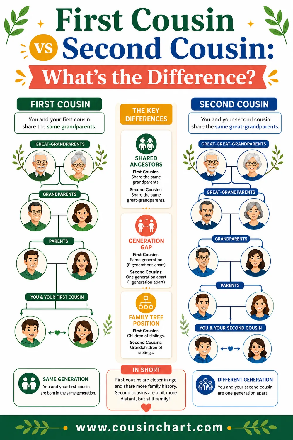 First Cousin vs Second Cousin: What's the Difference?