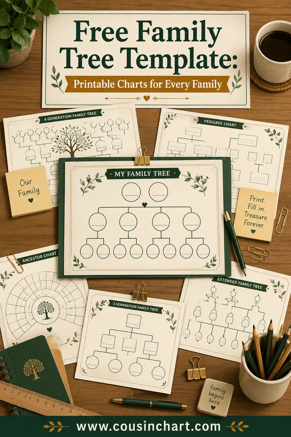 Free Family Tree Template: Printable Charts for Every Family