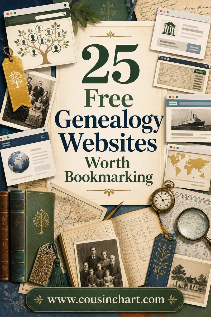 25 Free Genealogy Websites Worth Bookmarking