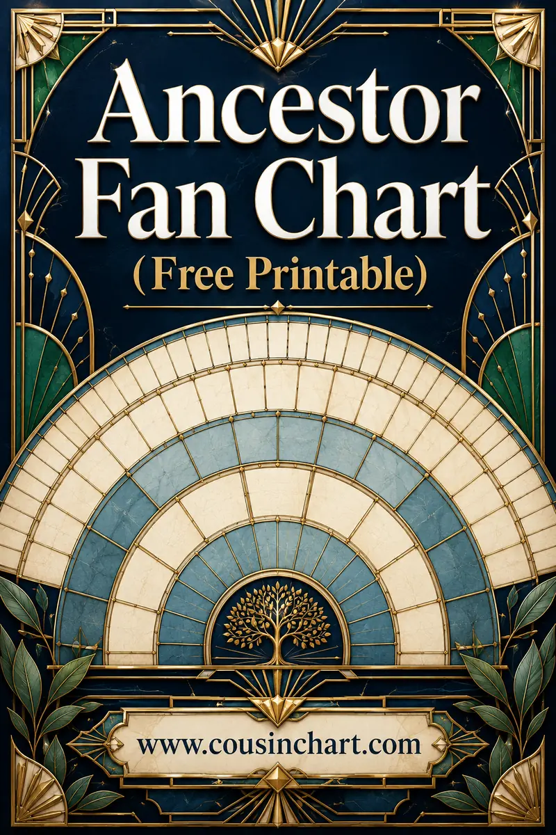 Genealogy Fan Charts: Templates and How to Fill One In