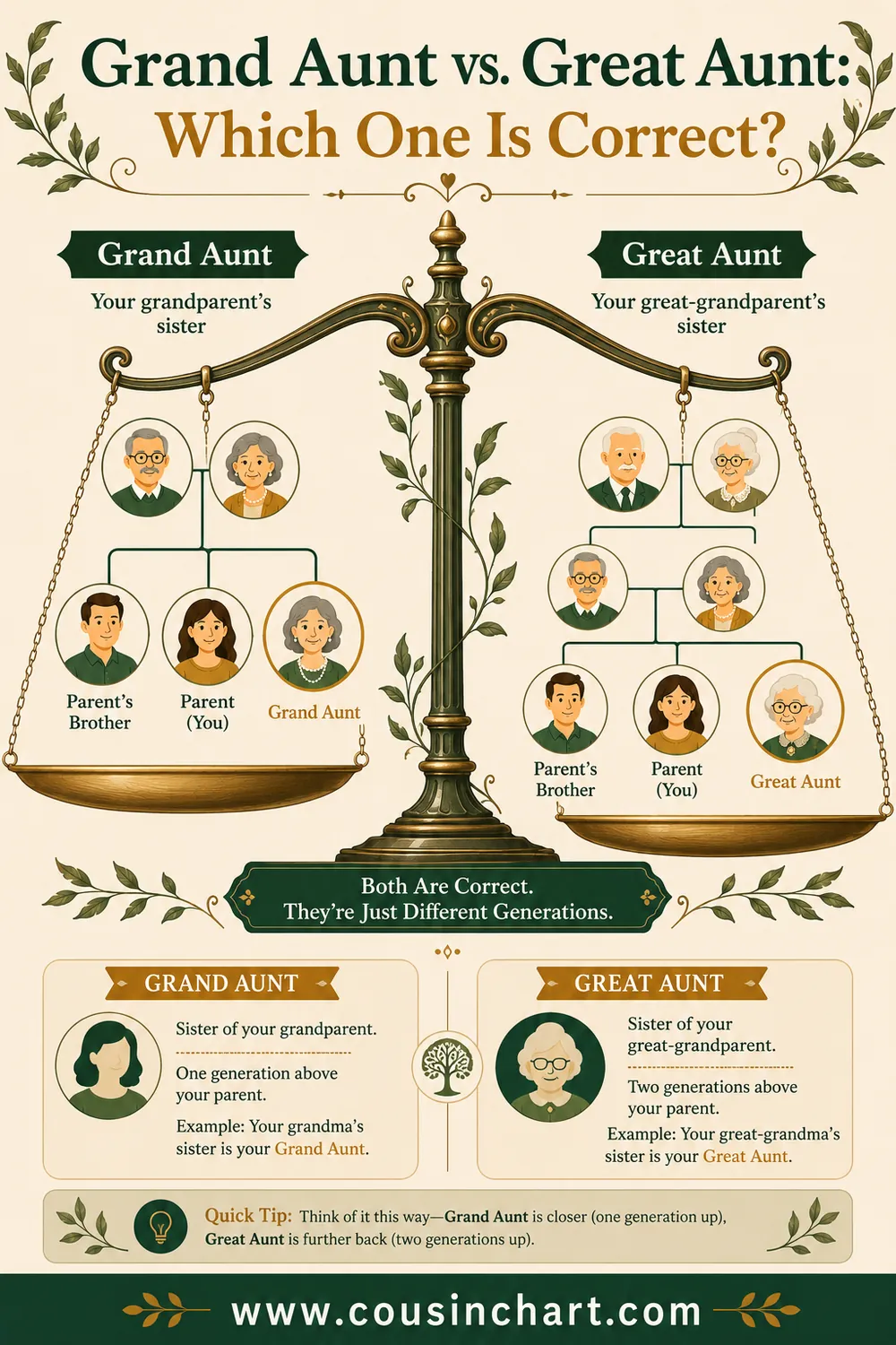 Grand Aunt vs. Great Aunt: Which One Is Correct?