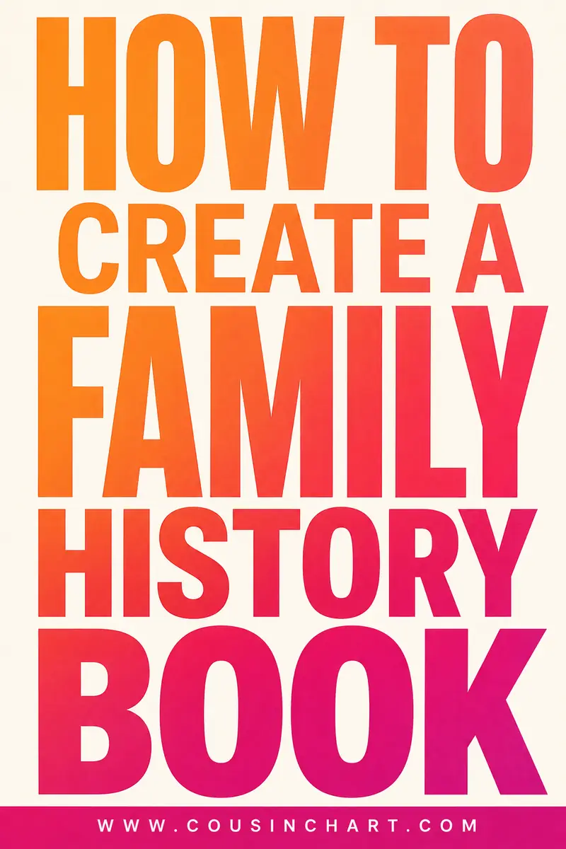 How to Create a Family History Book