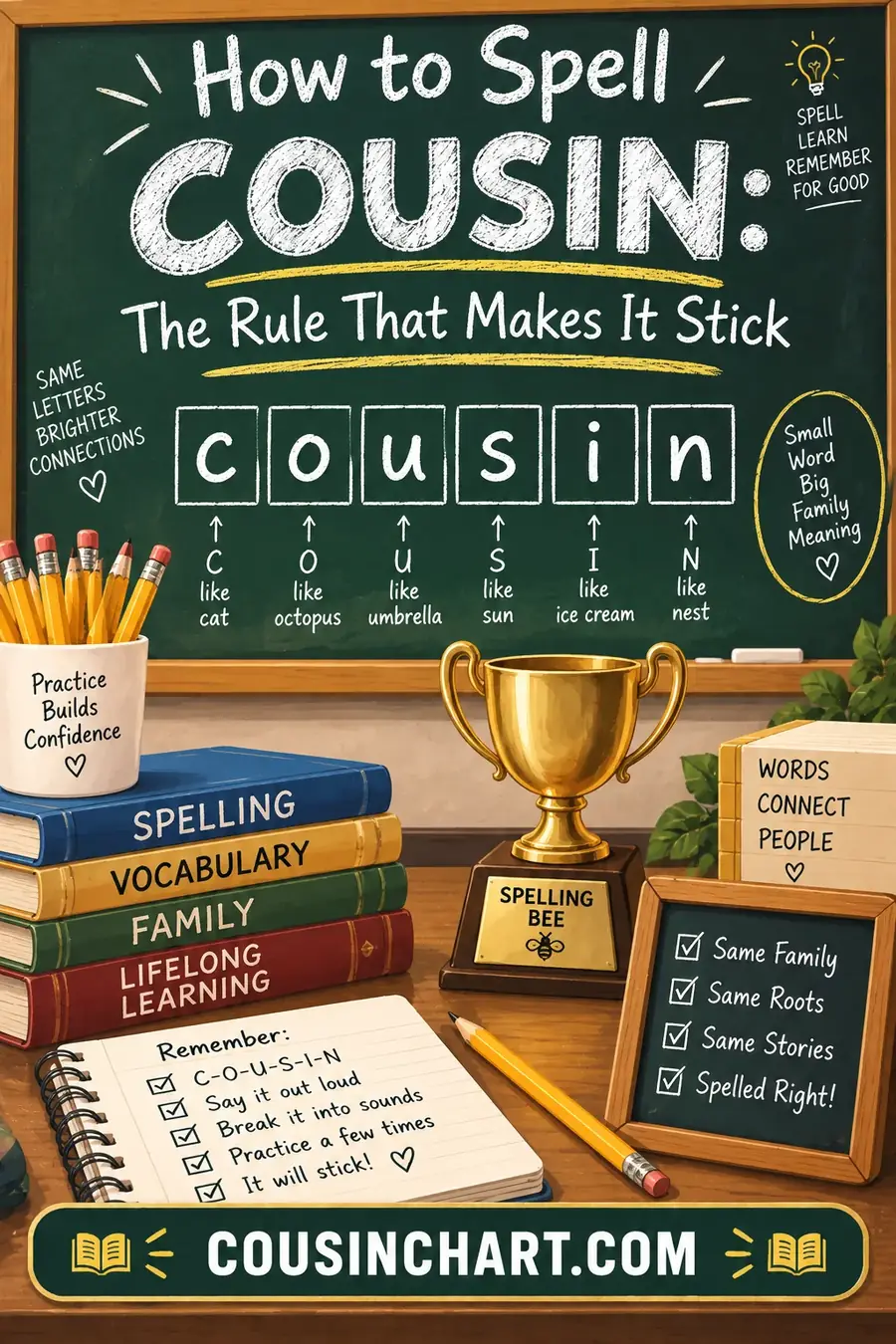 How to Spell Cousin: The Rule That Makes It Stick