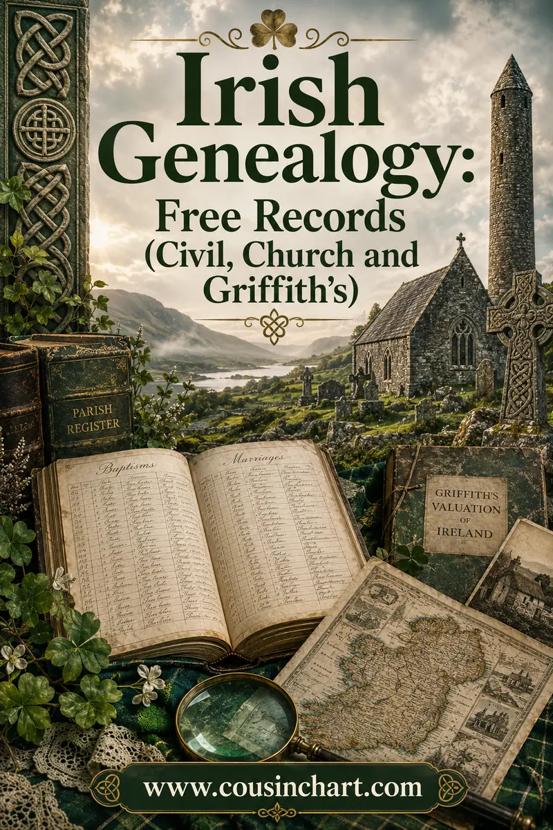 Irish Genealogy: Free Records (Civil, Church and Griffith's)