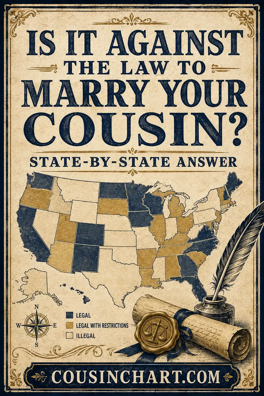 Is It Against the Law to Marry Your Cousin? State-by-State Answer