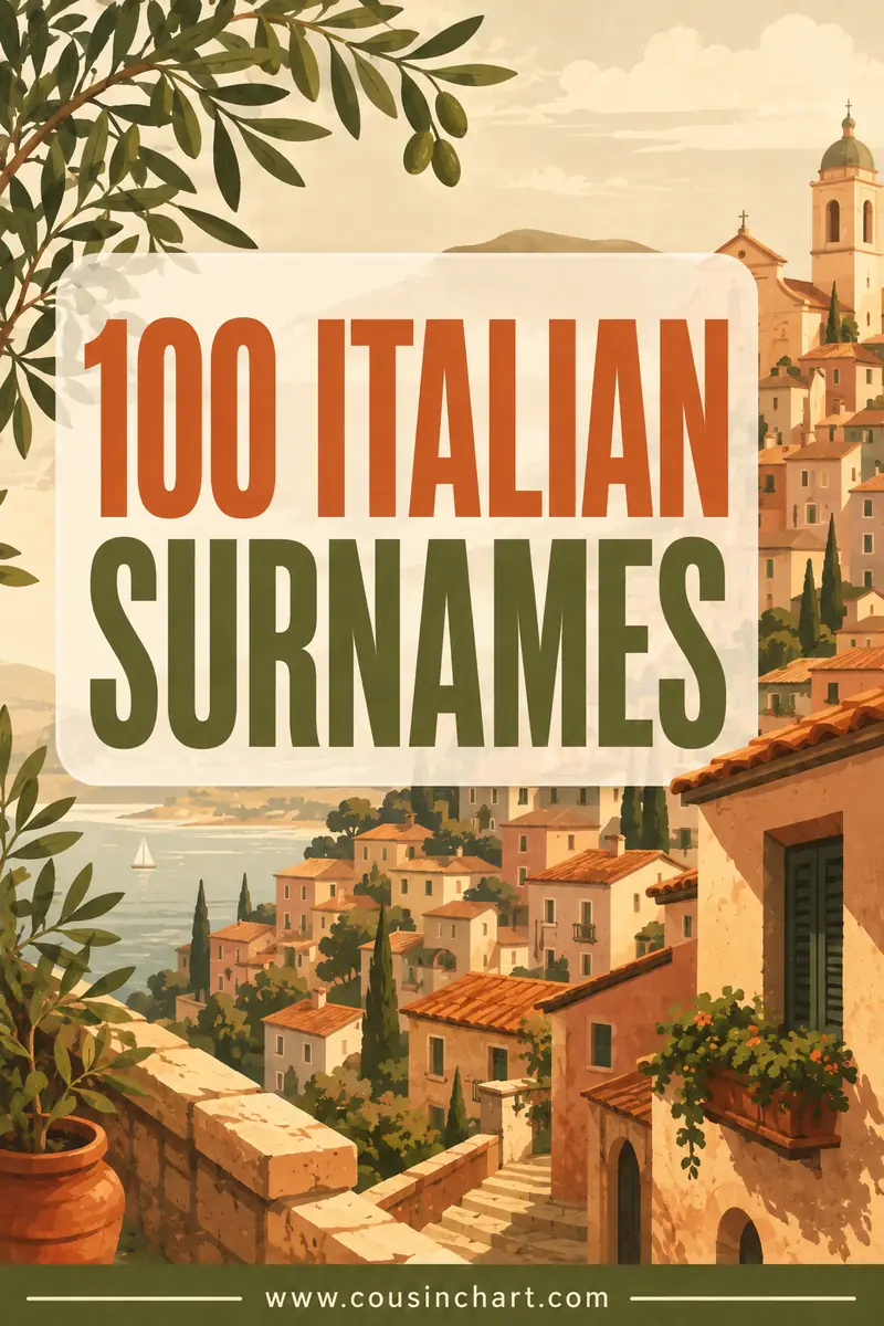 100 Italian Surnames and Their Meanings