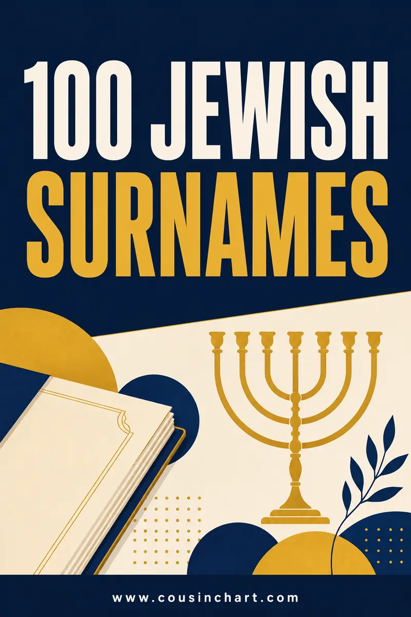 100 Jewish Surnames and Their Meanings