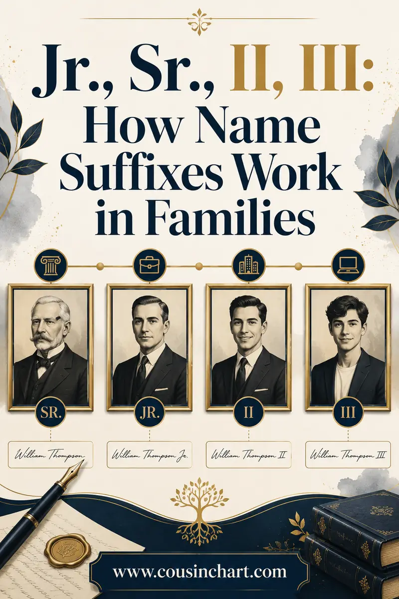 Jr., Sr., II, III: How Name Suffixes Work in Families