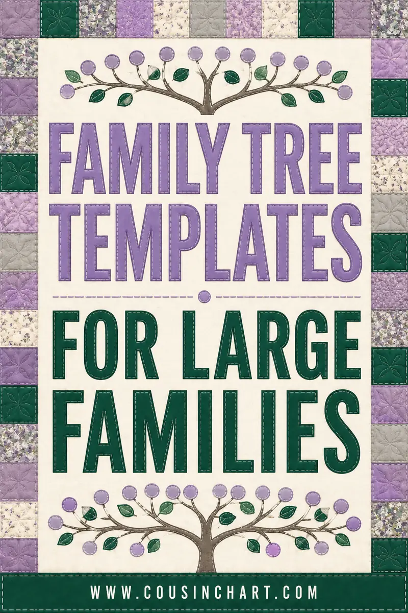 Family Tree Templates for Large Families