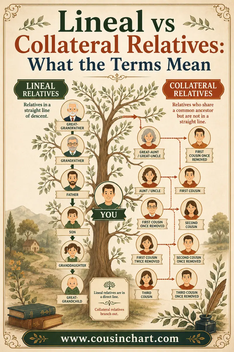 Lineal vs Collateral Relatives: What the Terms Mean