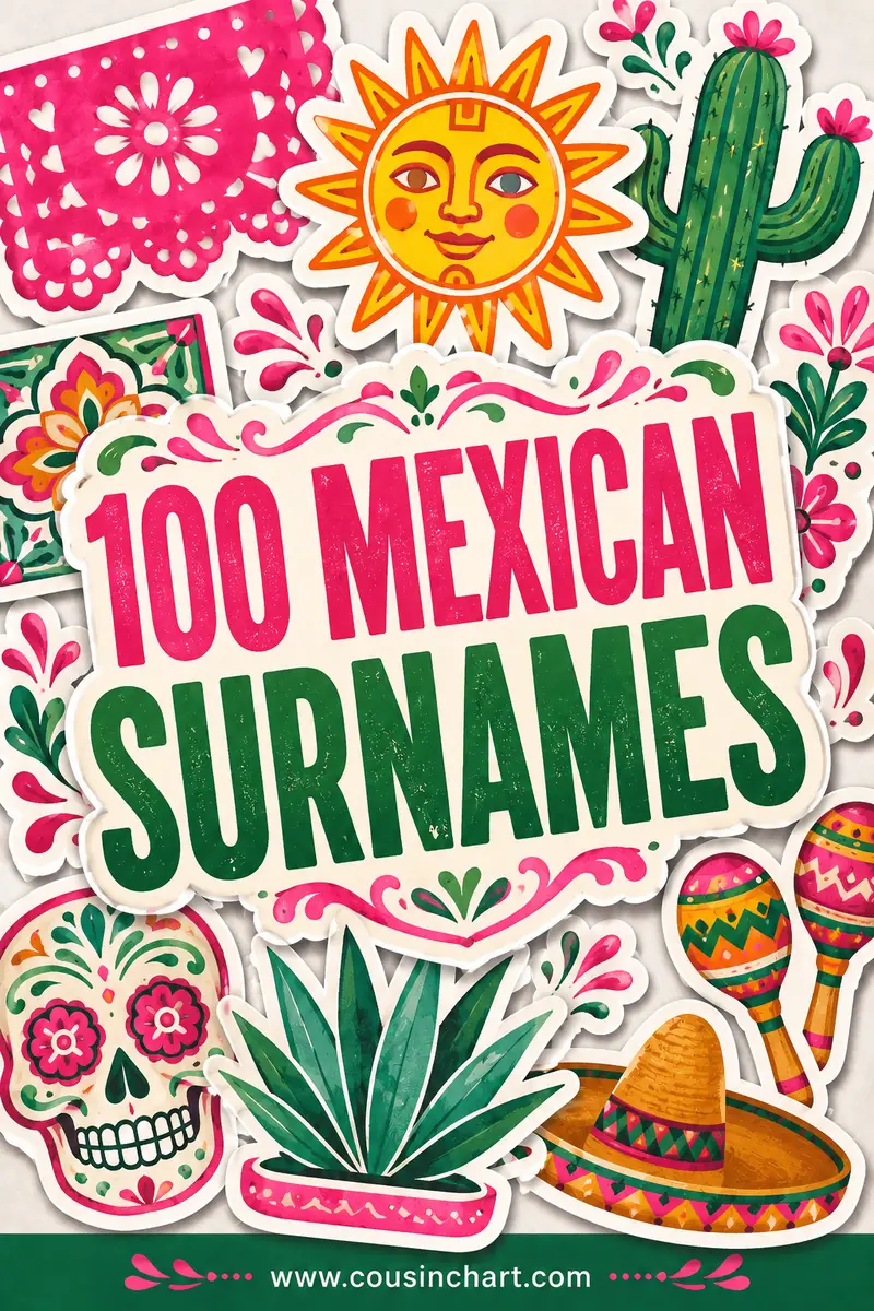 100 Mexican Surnames and Their Meanings