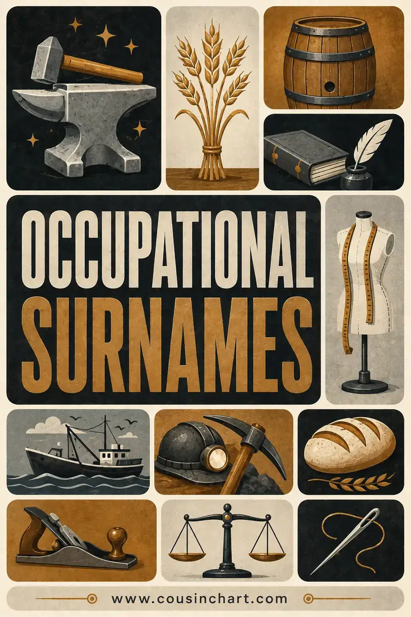 Occupational Surnames: Smith, Cooper, Baker and 100 More