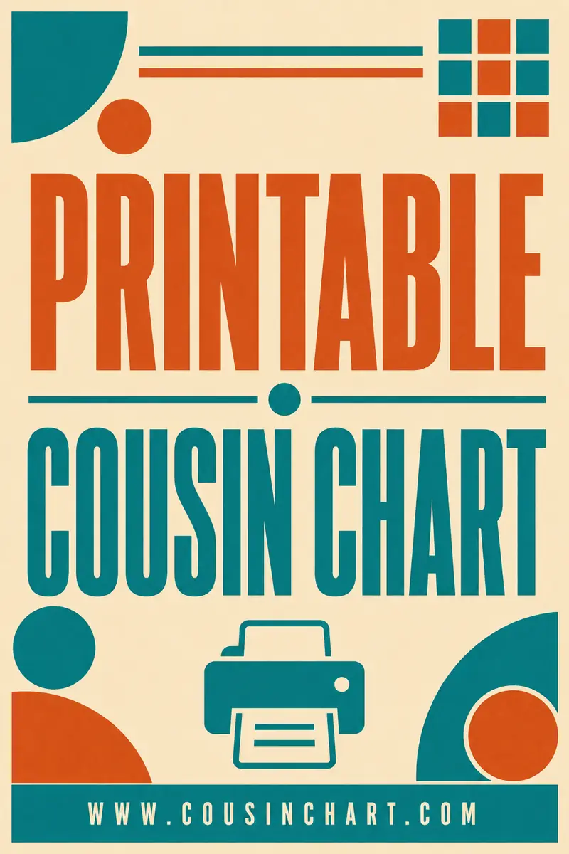Printable Cousin Chart (Free PDF)