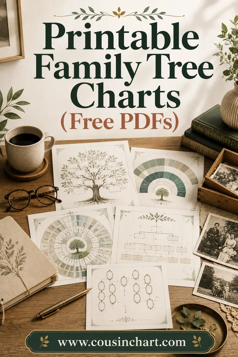 Printable Family Tree Charts (Free PDFs)