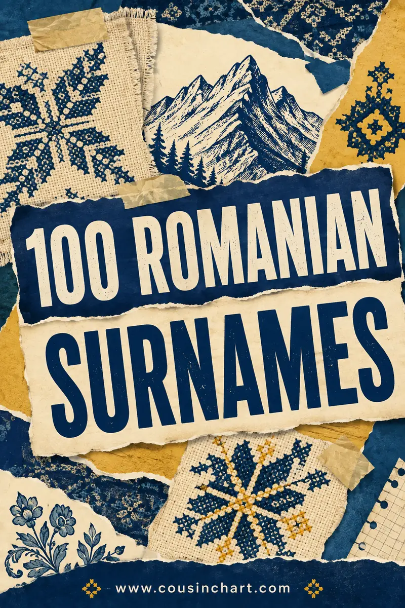 100 Romanian Surnames and Their Meanings