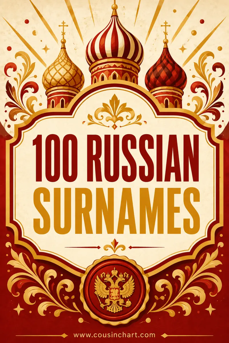 100 Russian Surnames and Their Meanings