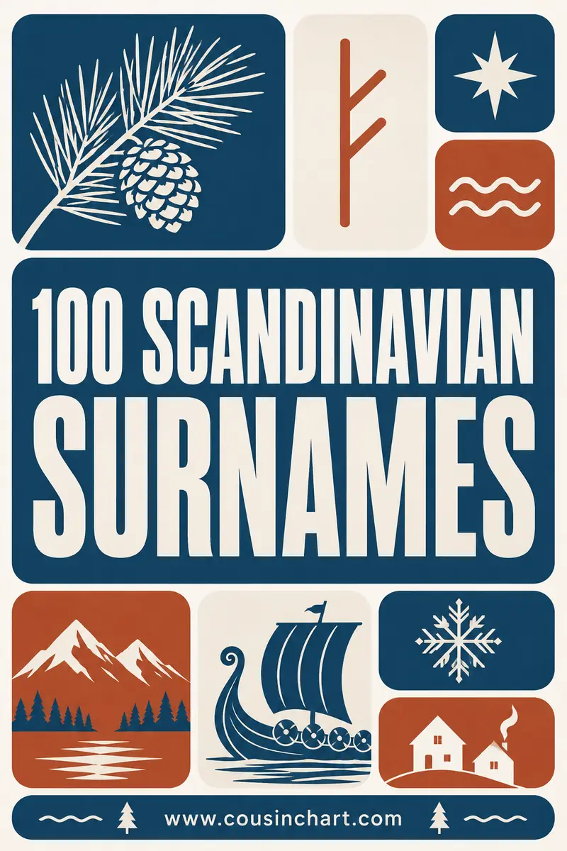 100 Scandinavian Surnames (Danish, Norwegian, Swedish) and Meanings