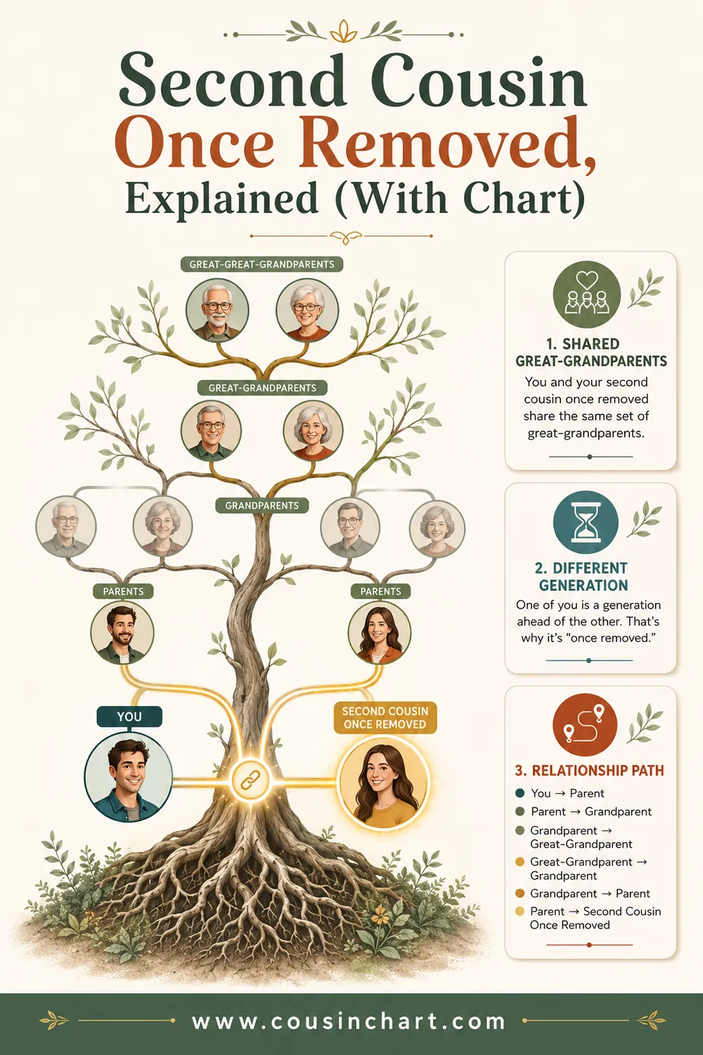 Second Cousin Once Removed, Explained (With Chart)