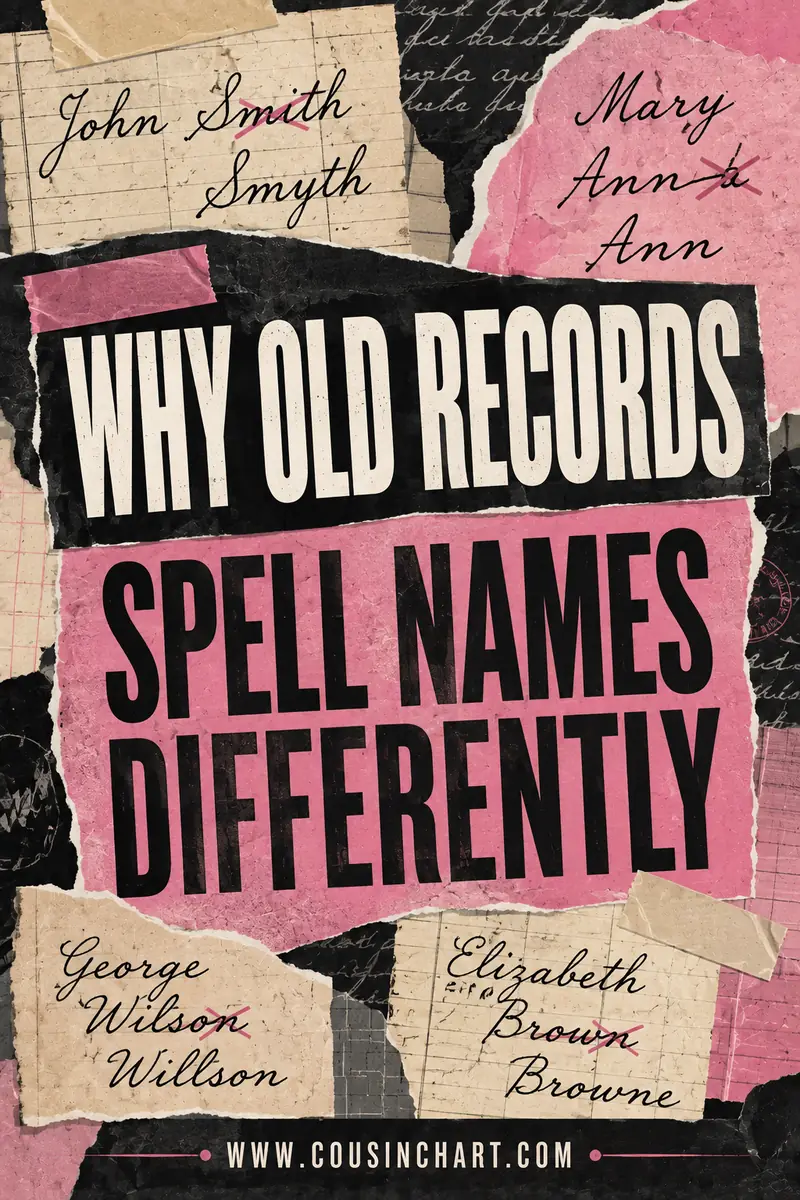 Surname Spelling Variations: Why Old Records Spell Names Differently