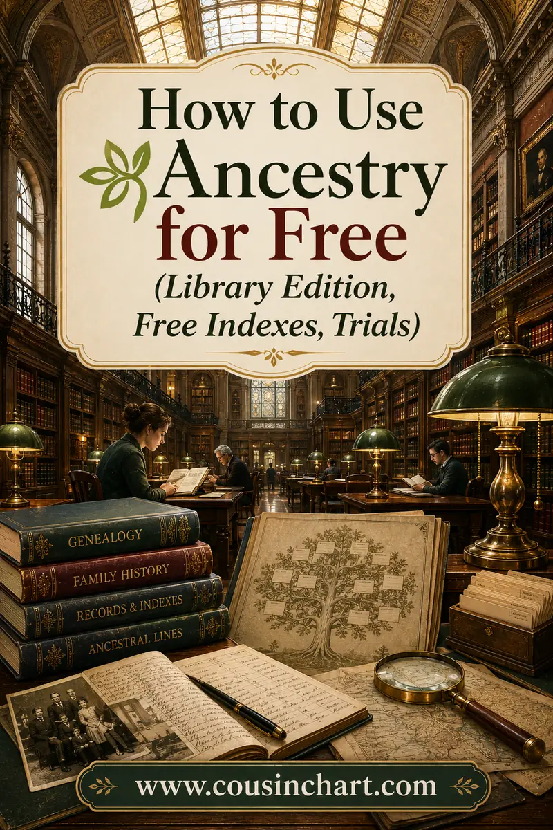 How to Use Ancestry for Free (Library Edition, Free Indexes, Trials)