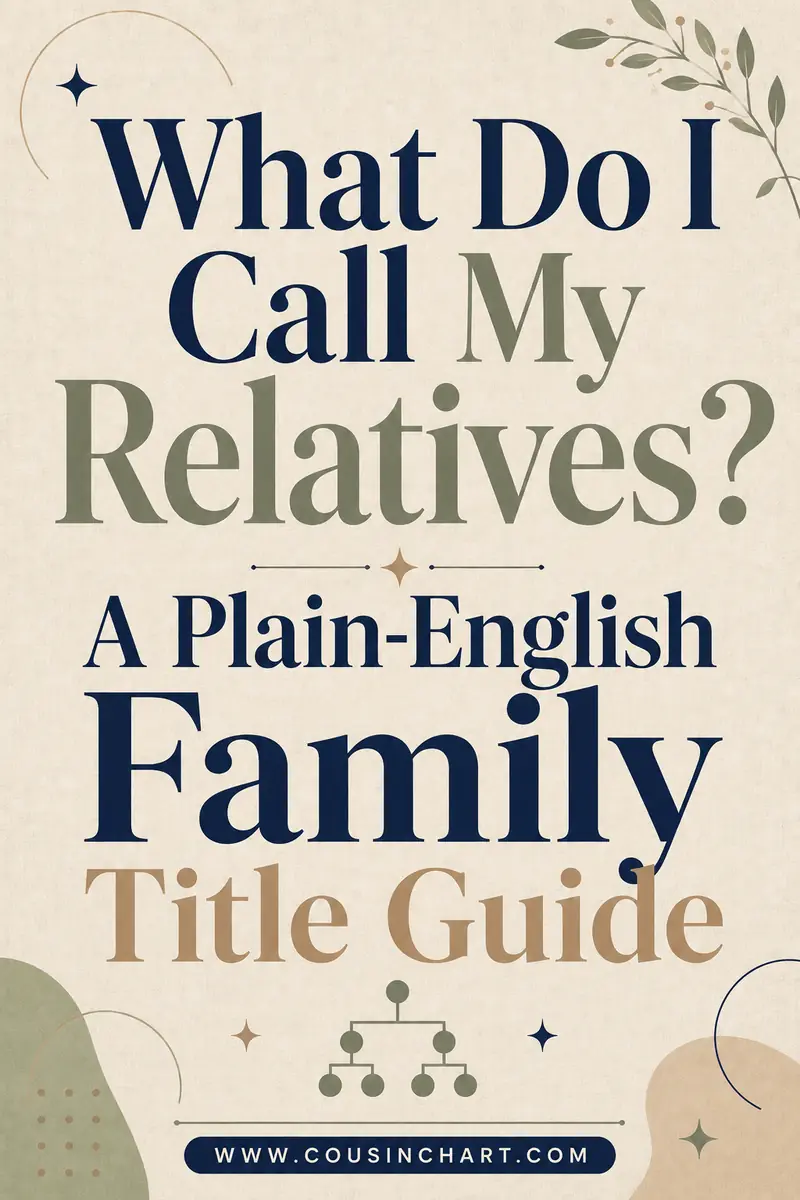 What Do I Call My Relatives? A Plain-English Family Title Guide