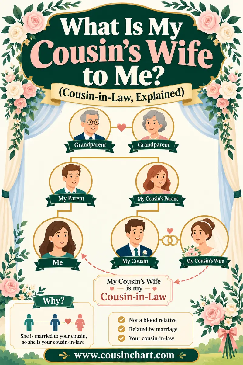 What Is My Cousin's Wife to Me? (Cousin-in-Law, Explained)