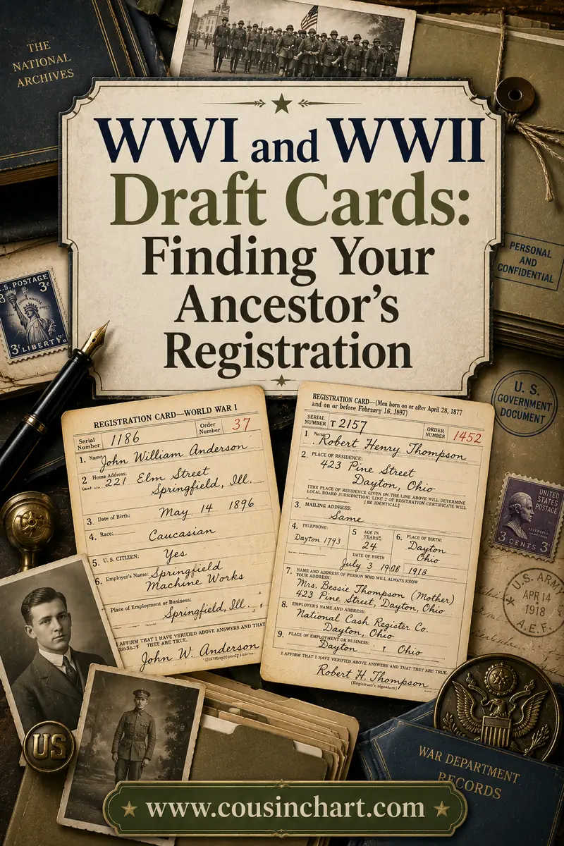WWI and WWII Draft Cards: Finding Your Ancestor's Registration