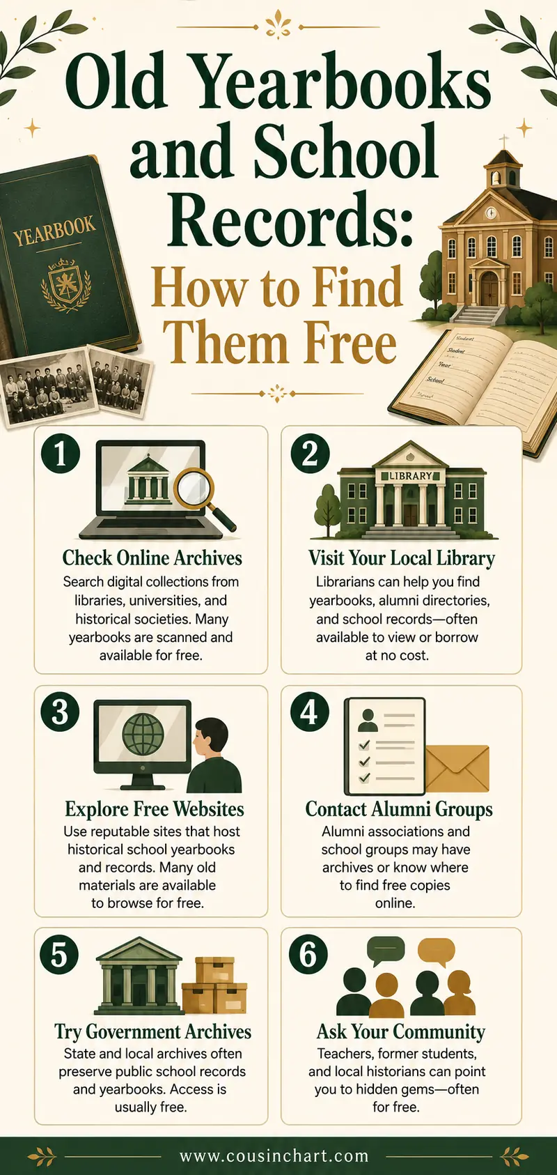 Old Yearbooks and School Records: How to Find Them Free